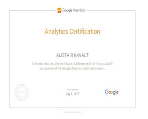 Google Analystics Certification