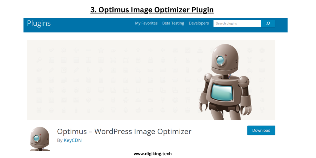 Optimus Image Optimizer Plugin