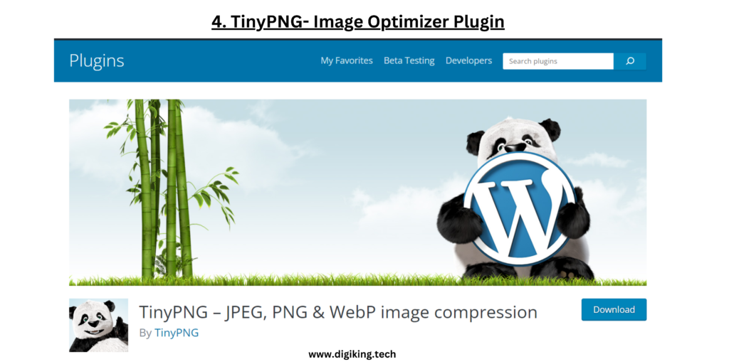 TinyPNG- Image Optimizer Plugin