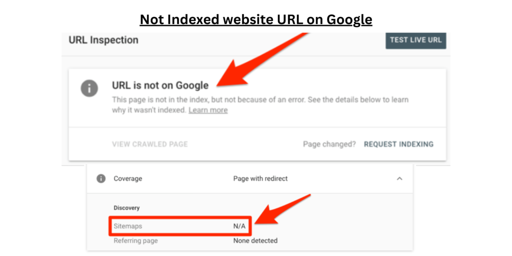 (remove or deindex URLs )not Indexed URL on google search console