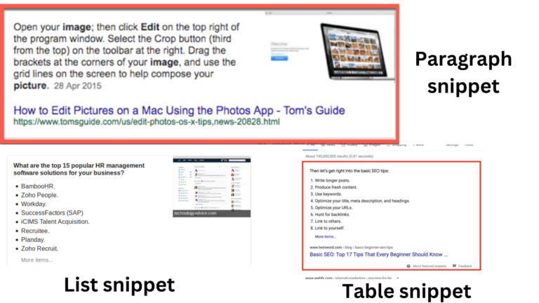 Featured snippet